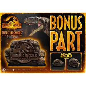 Jurassic World: Dominion (Film) Therizinosaurus Bonus Version Statue by Prime 1 Studio -Prime 1 Studio - India - www.superherotoystore.com
