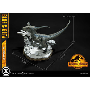 Jurassic World: Dominion (Film) Blue & Beta Statue by Prime 1 Studio -Prime 1 Studio - India - www.superherotoystore.com