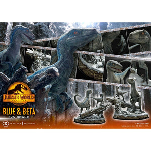 Jurassic World: Dominion (Film) Blue & Beta Statue by Prime 1 Studio -Prime 1 Studio - India - www.superherotoystore.com