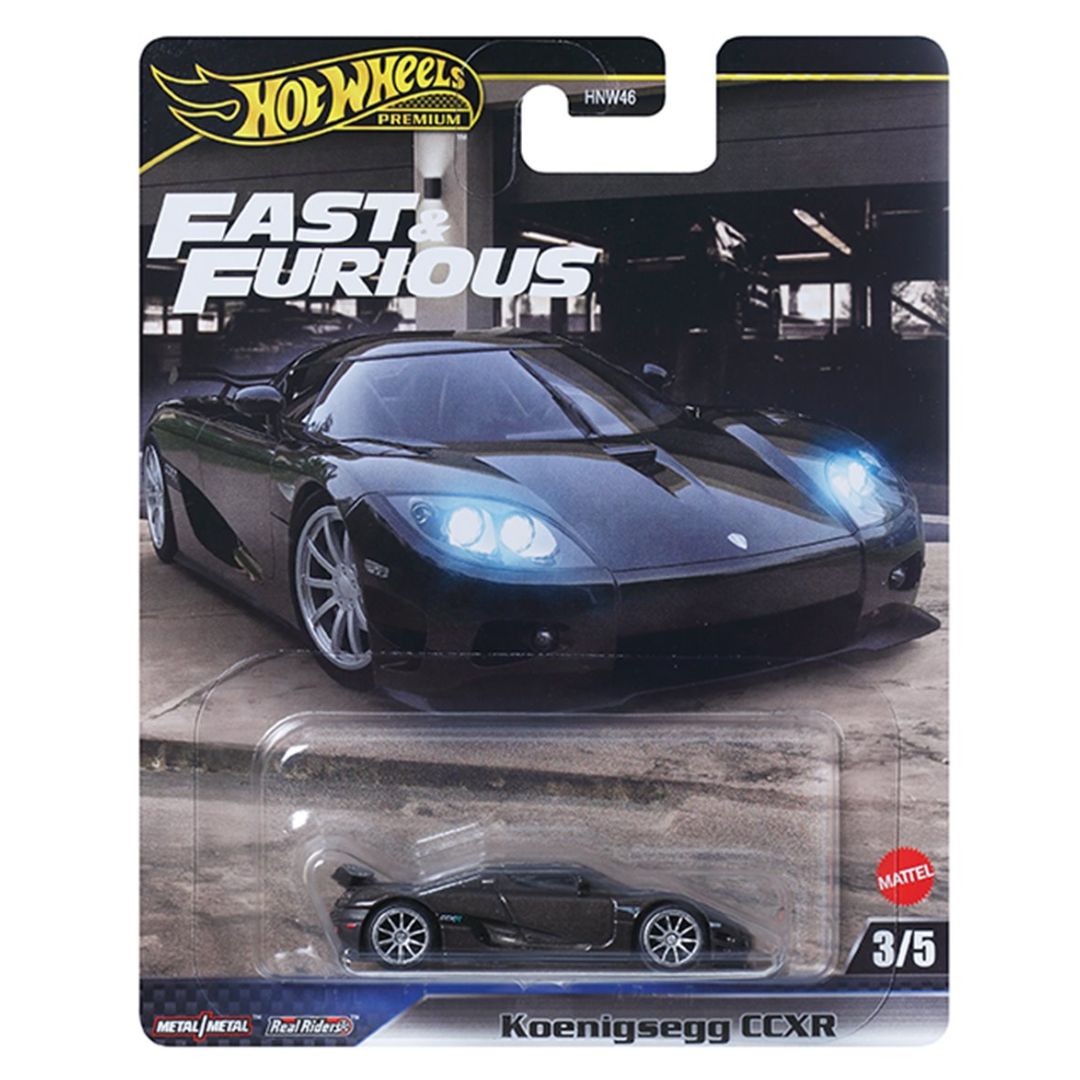 Fast & Furious Black Koenigsegg CCXR 1:64 Scale Die-Cast Car by Hot Wheels