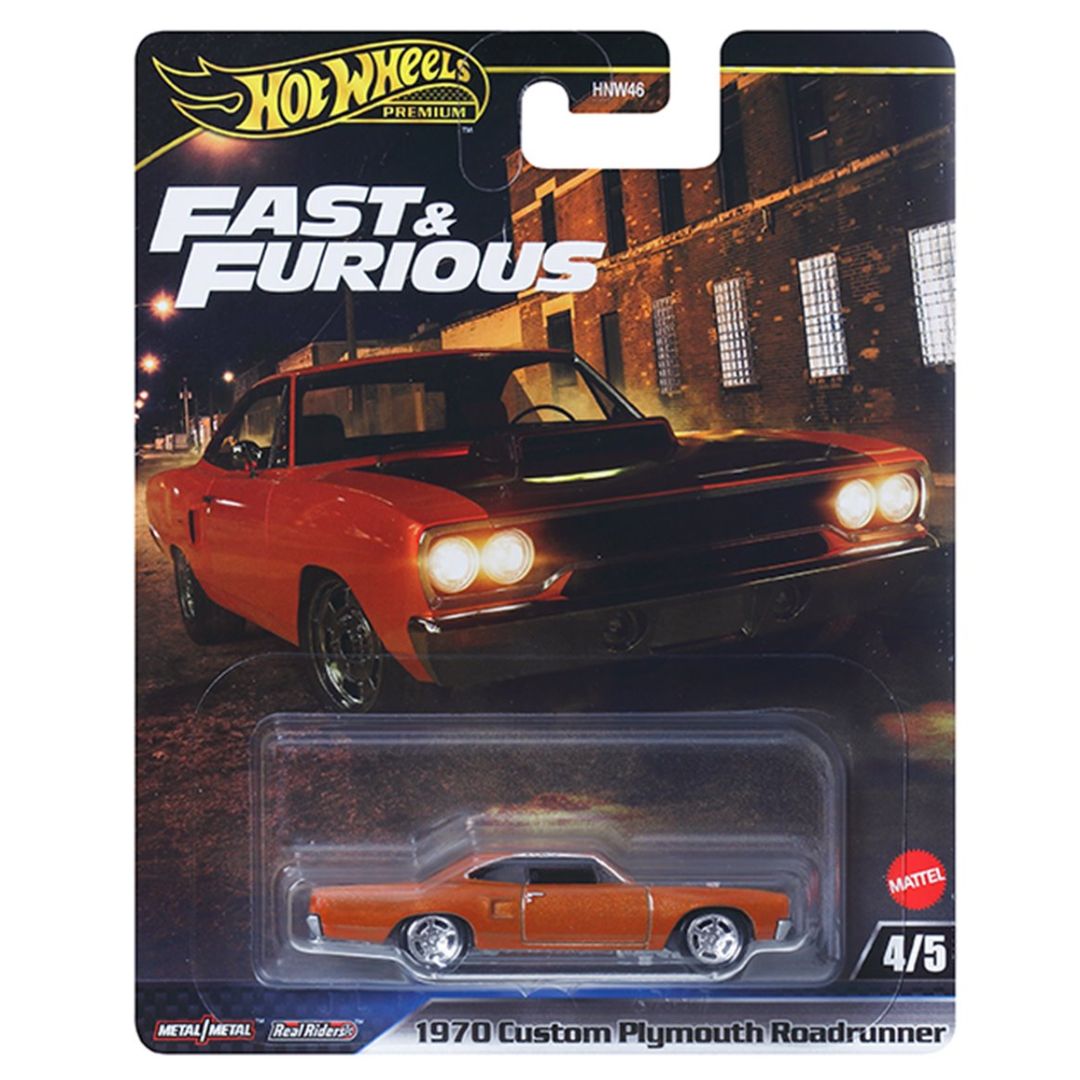 Fast & Furious Orange 1970 Custom Plymouth Roadrunner 1:64 Scale Die-Cast Car by Hot Wheels