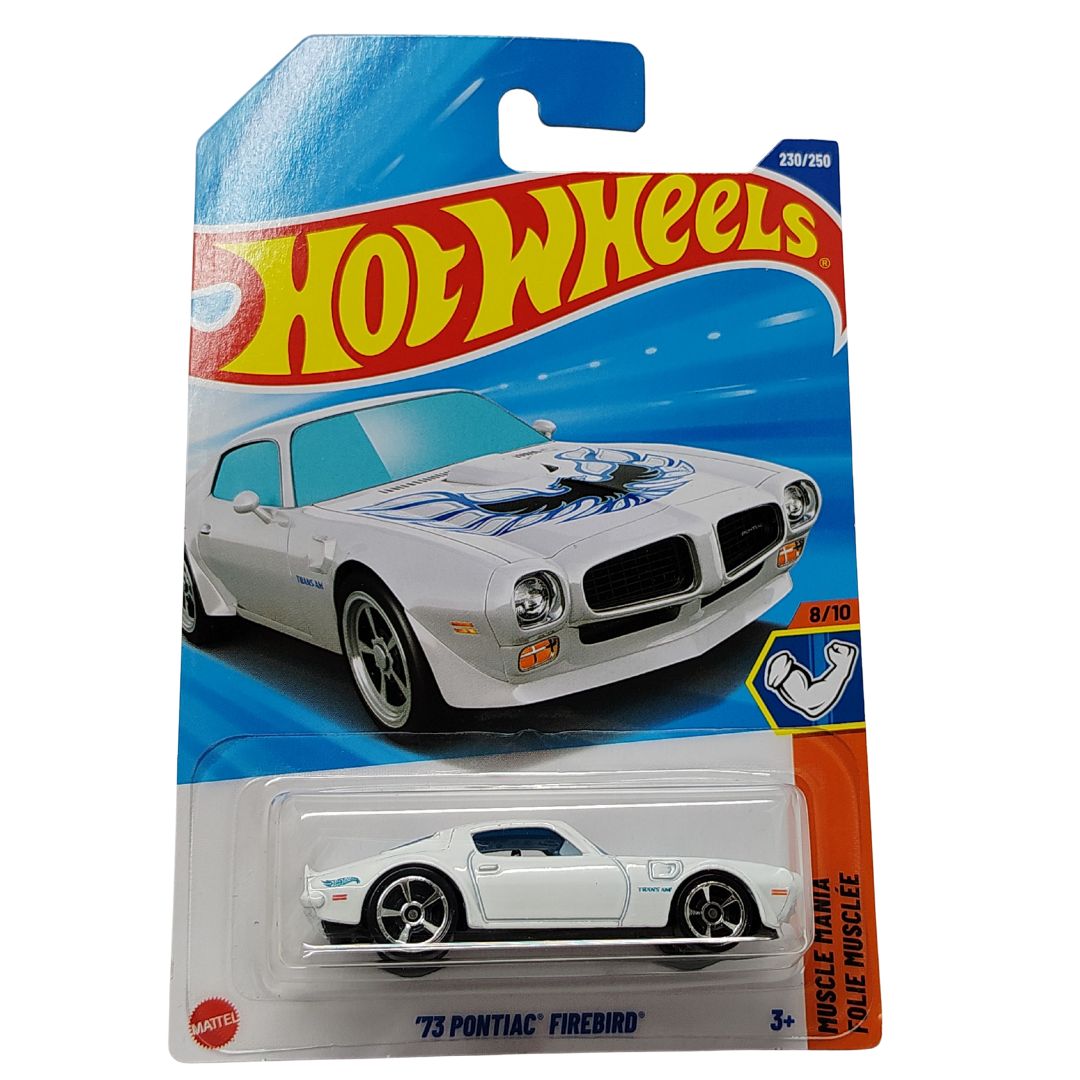Muscle Mania White 73 Pointiac Firebird 1:64 Scale Die-Cast Car by Hot Wheels -Hot Wheels - India - www.superherotoystore.com