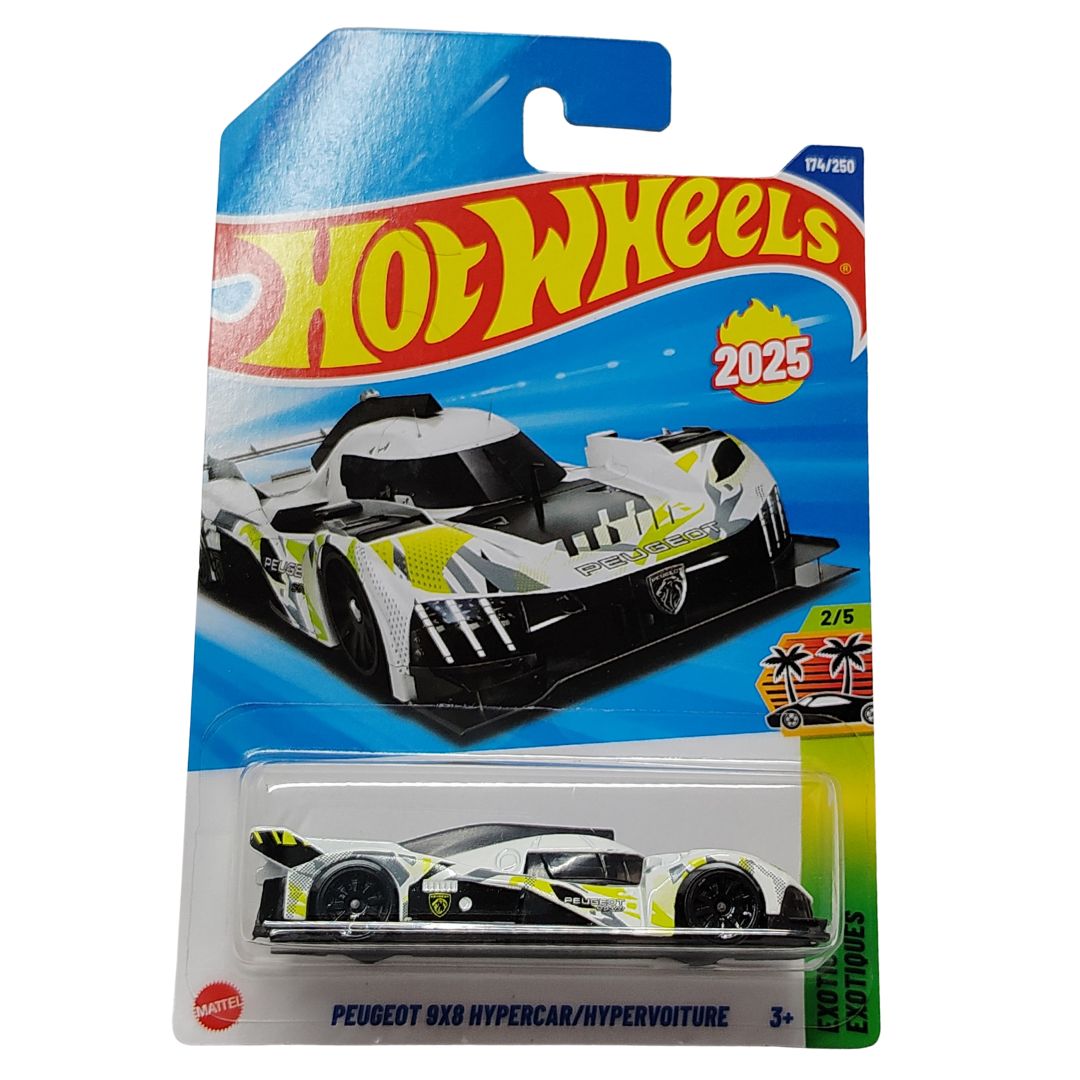Exotics White Peugeot 9X8 Hypercar 1:64 Scale Die-Cast Car by Hot Wheels -Hot Wheels - India - www.superherotoystore.com