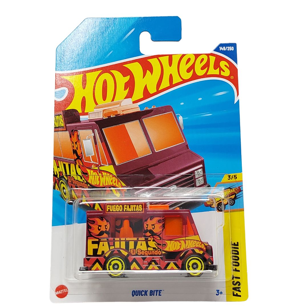 Fast Foodie Maroon Quick Bite 1:64 Scale Die-Cast Car by Hot Wheels -Hot Wheels - India - www.superherotoystore.com