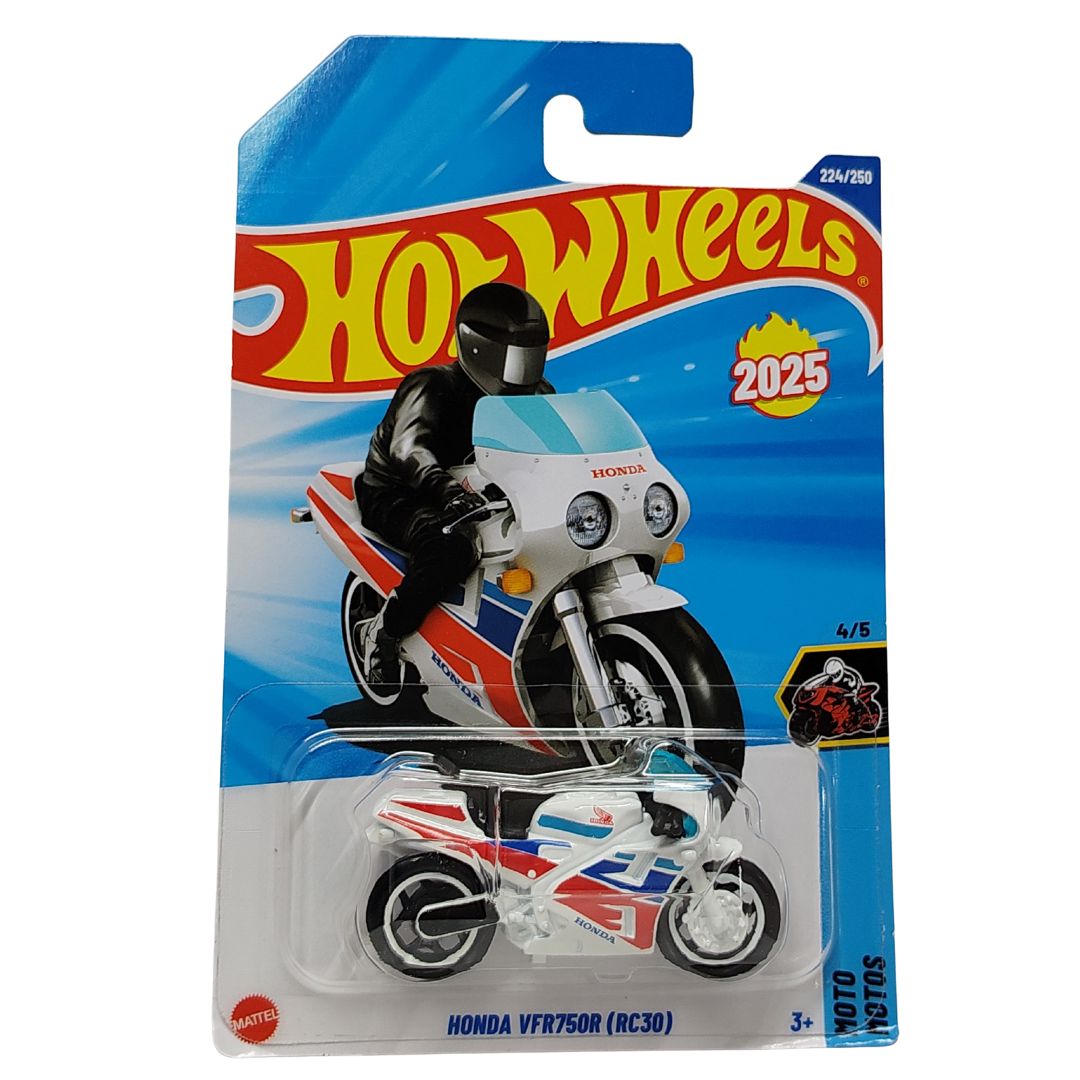 Motos White Honda VFR750R 1:64 Scale Die-Cast Car by Hot Wheels -Hot Wheels - India - www.superherotoystore.com