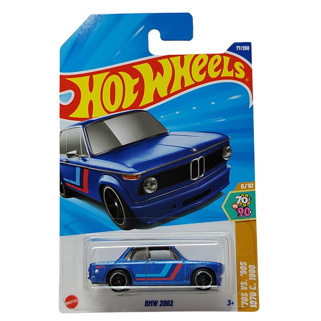 70&#39;s Vs 90&#39;s Blue BMW 2002 1:64 Scale Die-Cast Car by Hot Wheels -Hot Wheels - India - www.superherotoystore.com