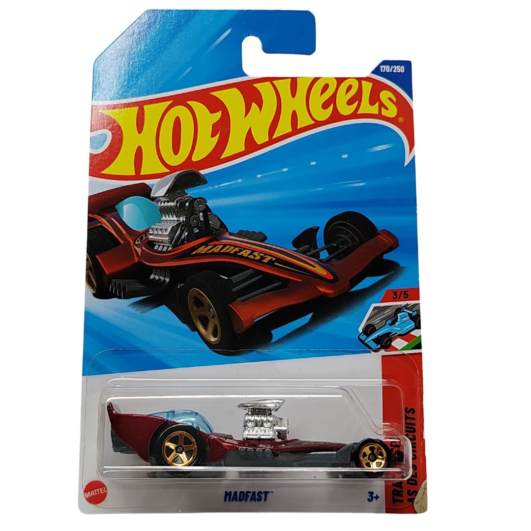 Track Aces Maroon Madfast 1:64 Scale Die-Cast Car by Hot Wheels -Hot Wheels - India - www.superherotoystore.com