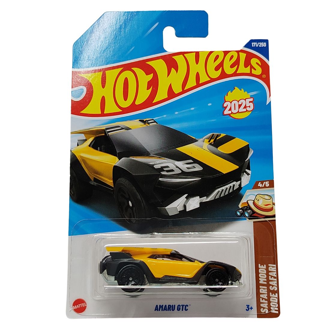 Safari Mode Yellow Amaru GTC 1:64 Scale Die-Cast Car by Hot Wheels -Hot Wheels - India - www.superherotoystore.com