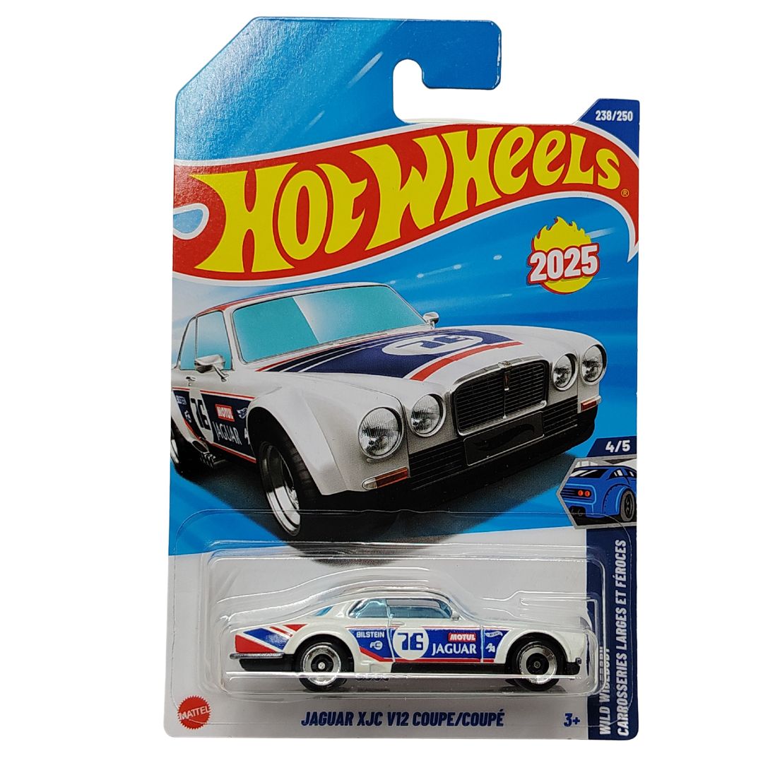 Wild Widebody White Jaguar XJC V12 Coupe 1:64 Scale Die-Cast Car by Hot Wheels -Hot Wheels - India - www.superherotoystore.com