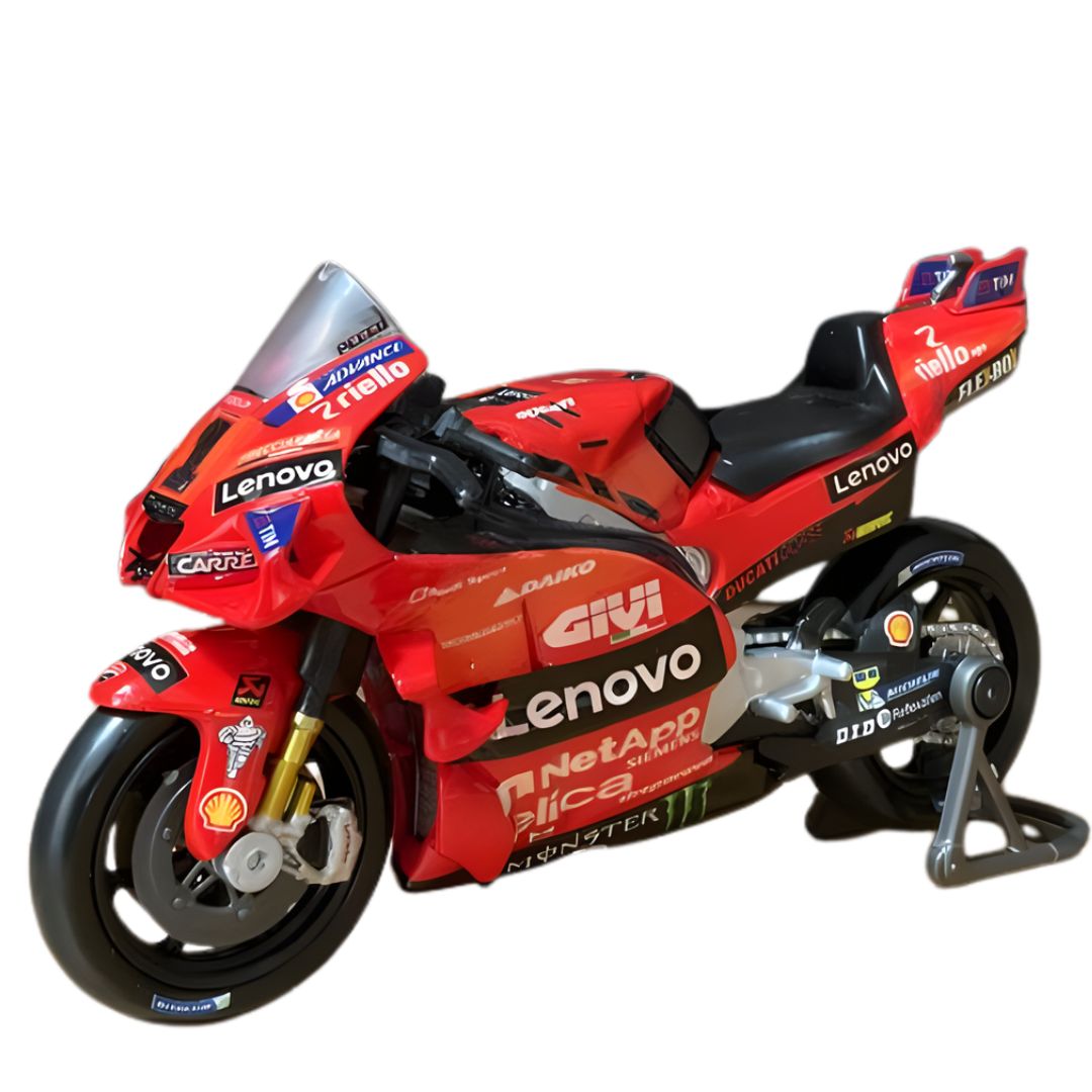 MotoGP 2024 Ducati Lenovo Team in Hard Case 1:18 Scale Model Bike by Maisto