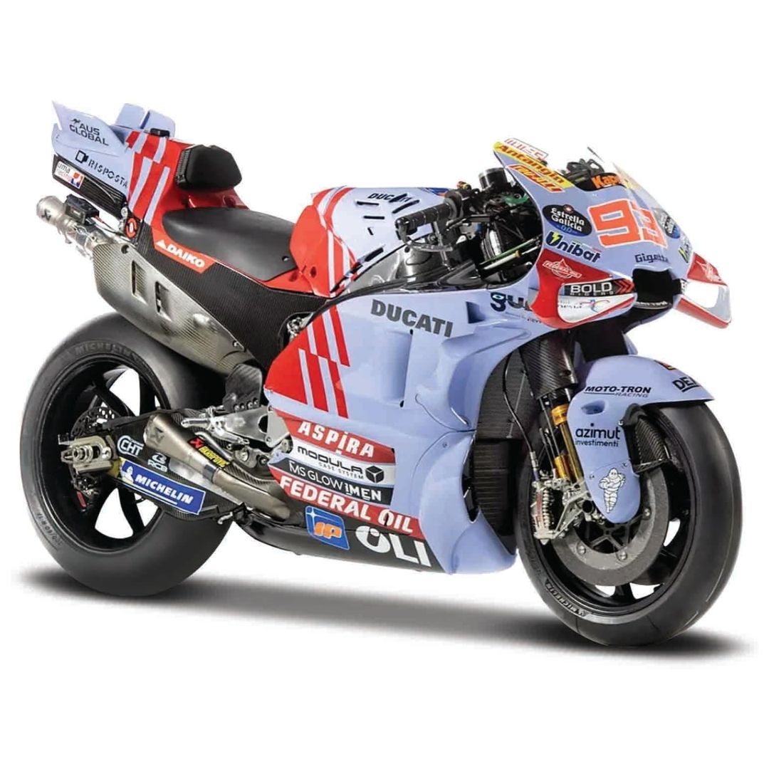 MotoGP 2024 Gresini Racing Team in Hard Case 1:18 Scale Model Bike by Maisto