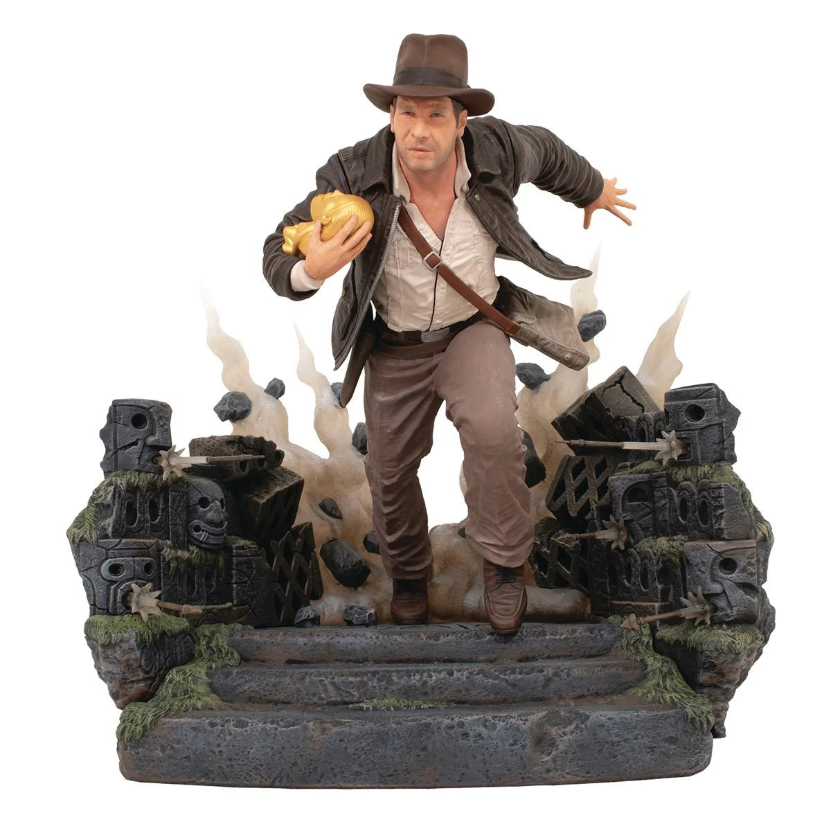 Indiana Jones and the Raiders of the Lost Ark Escape with the Idol Deluxe Gallery Statue by Diamond Gallery -Diamond Gallery - India - www.superherotoystore.com
