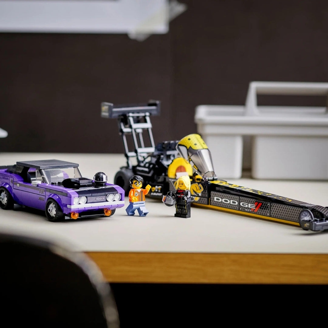 Mopar Dodge//SRT Top Fuel Dragster and 1970 Dodge Challenger T/A by LEGO -Lego - India - www.superherotoystore.com