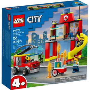 Fire Station and Fire Truck by LEGO -Lego - India - www.superherotoystore.com
