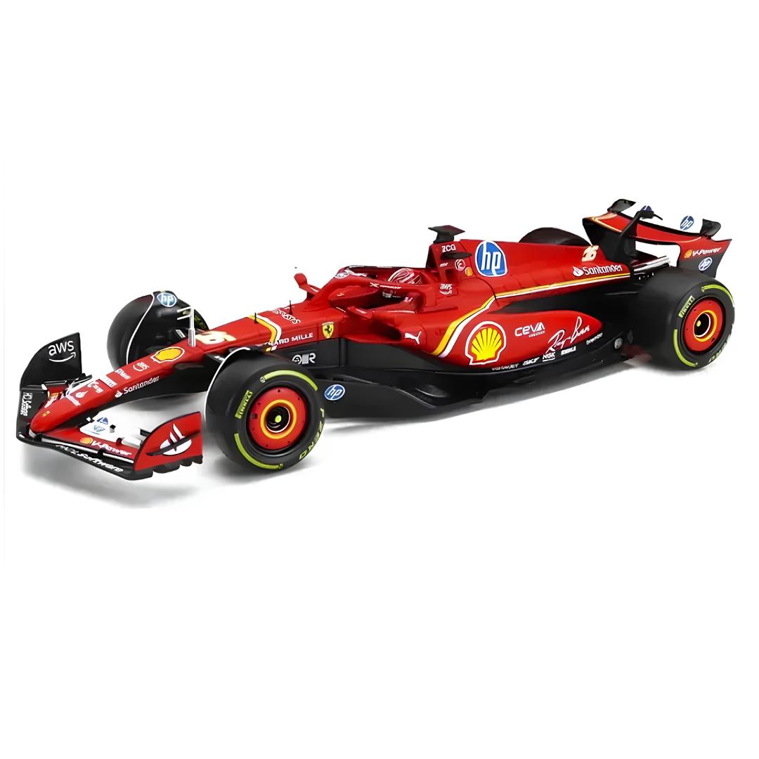 Ferrari Formula 1 2024 Red SF24 #16 Clarles Leclerc 1/24 Scale Diecast Car By Bburago -Bburago - India - www.superherotoystore.com
