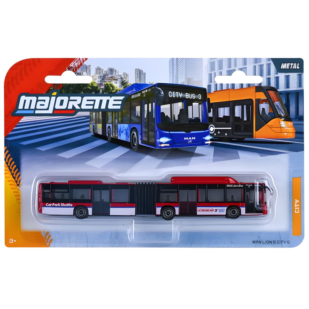 City Red MAN LION'S CITY G 1:64 Scale Die-Cast Bus By Majorette