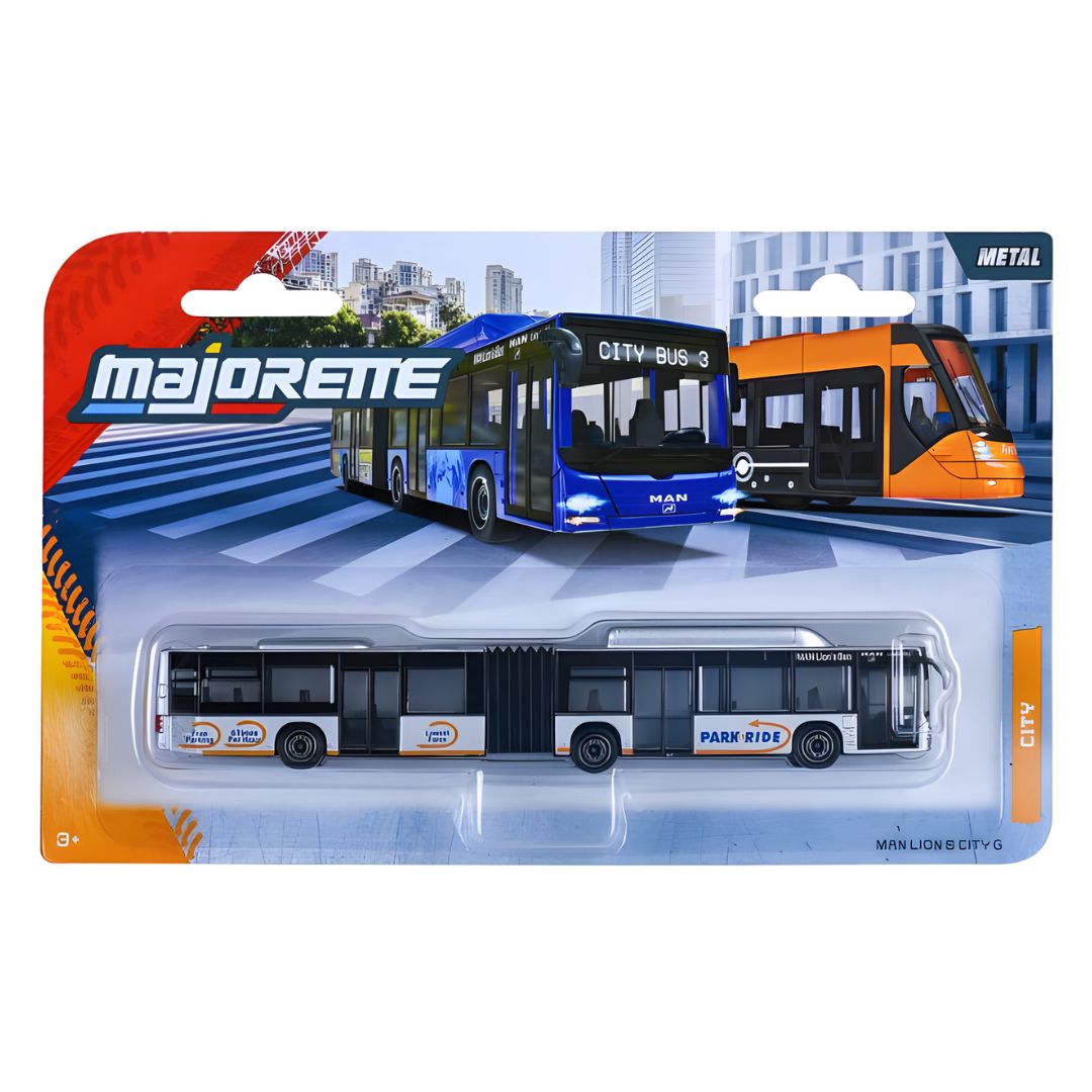 City White MAN LION'S CITY G 1:64 Scale Die-Cast Bus By Majorette