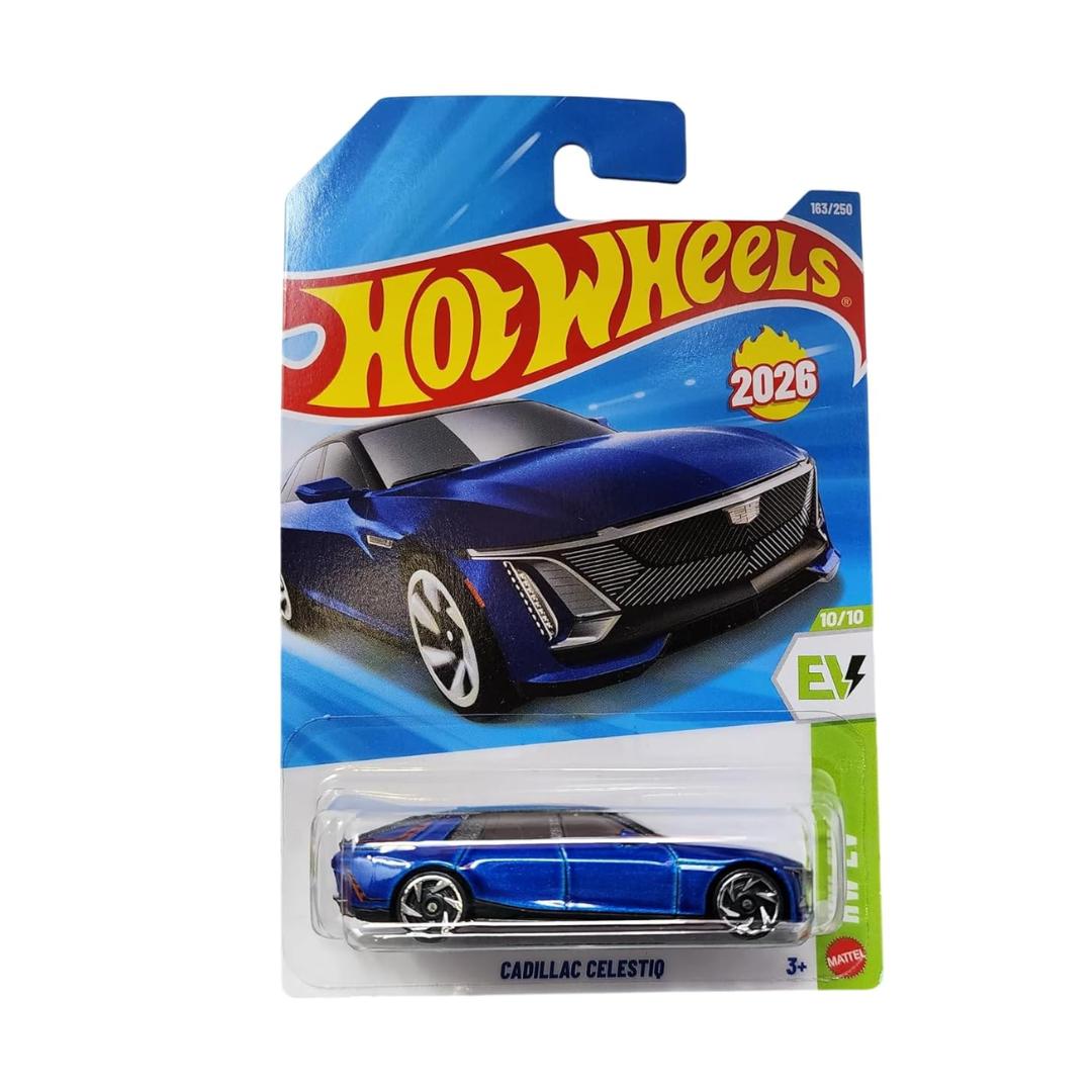 Blue HW EV Cadillac Celestio (163/250) 1:64 Scale Die-Cast Car By Hot Wheels -Hot Wheels - India - www.superherotoystore.com