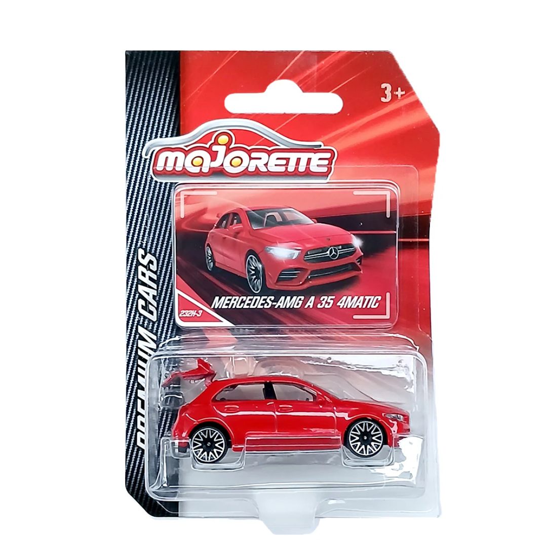 Showroom Premium Cars Red Mercedes AMG A 35 1:64 Scale Die-Cast Car By Majorette