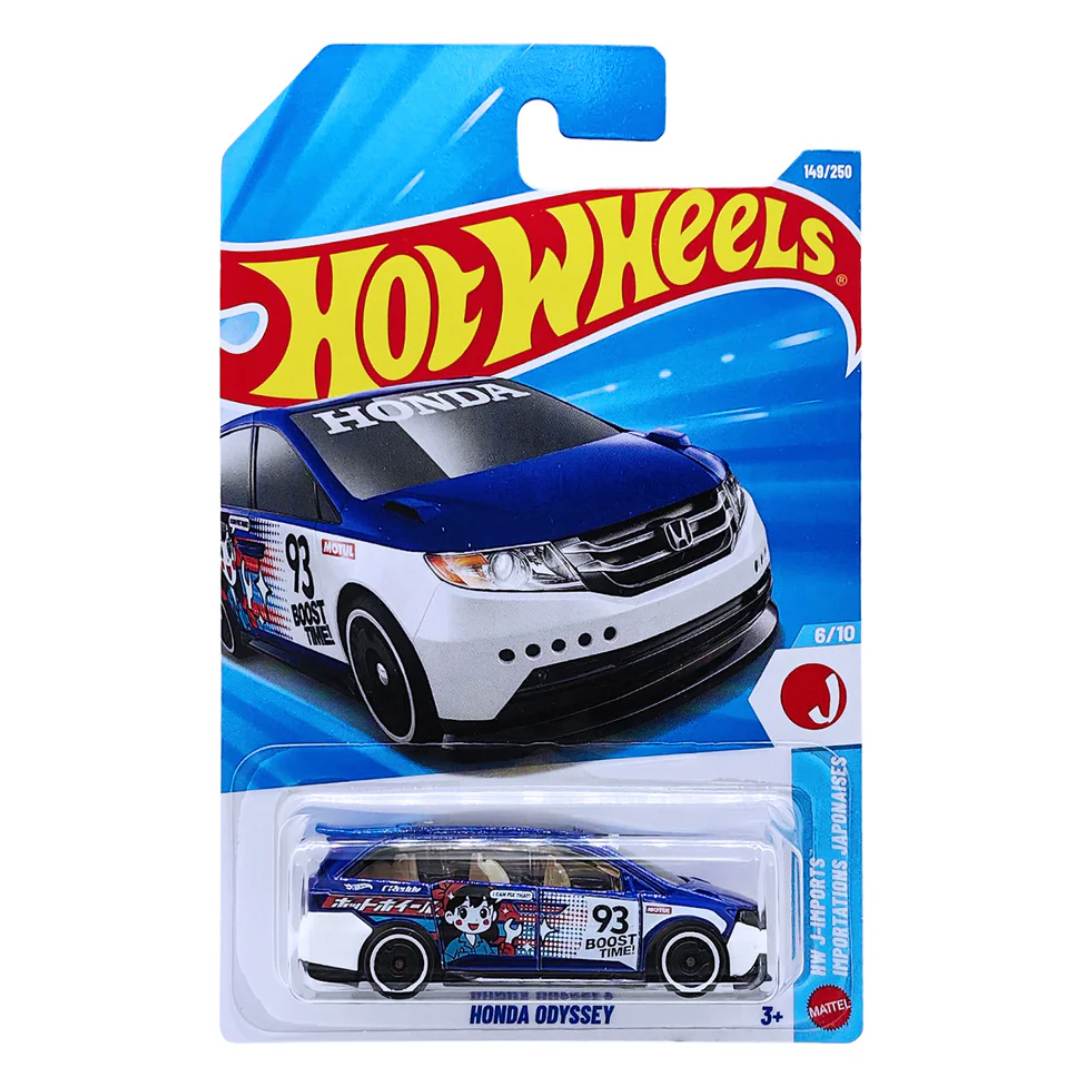 Blue HW J-Imports Honda Odyssey (149/250) 1:64 Scale Die-Cast Car By Hot Wheels -Hot Wheels - India - www.superherotoystore.com