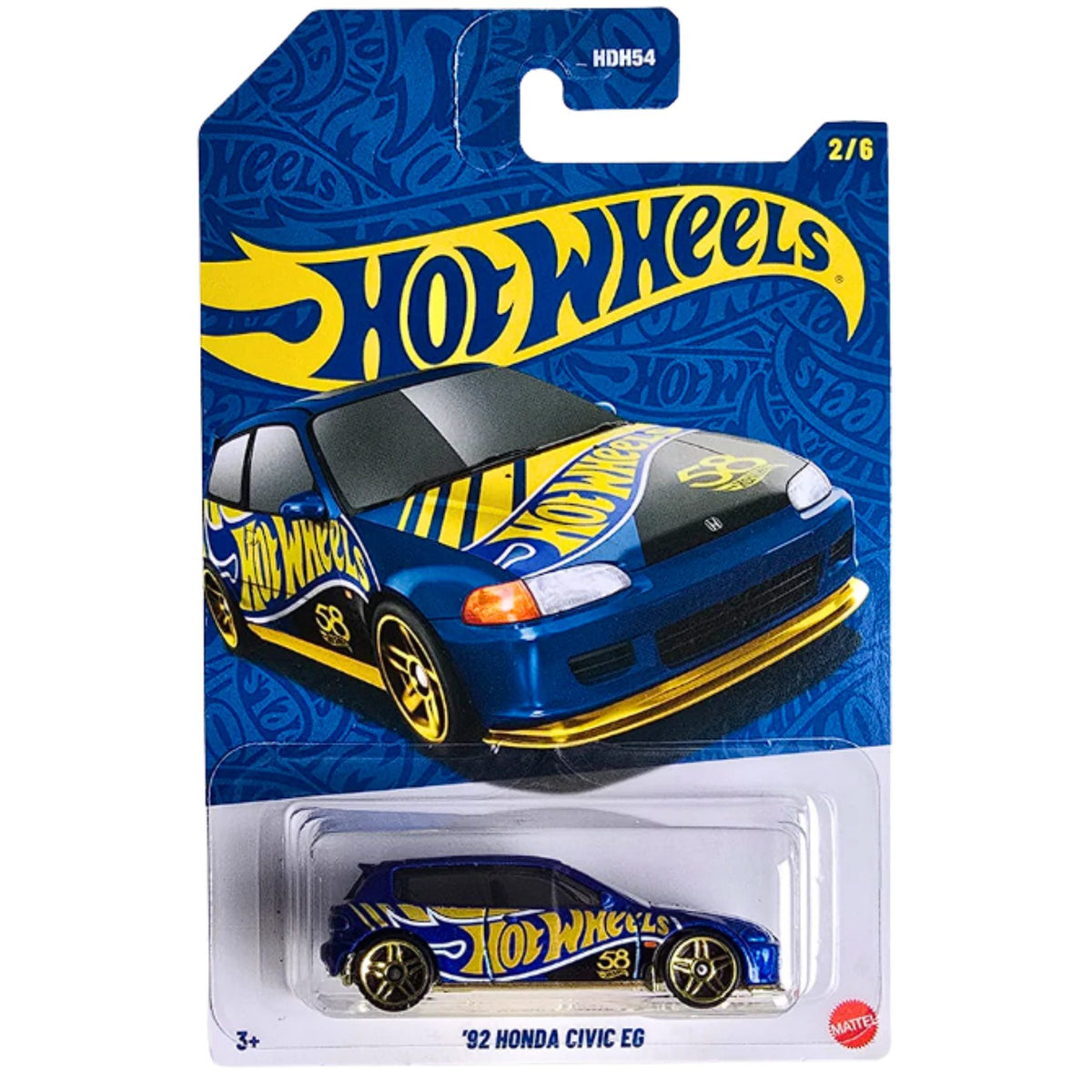 Pearl &amp; Chrome 92 Honda Civic EG 1:64 Scale Die-Cast Car By Hot Wheels -Hot Wheels - India - www.superherotoystore.com