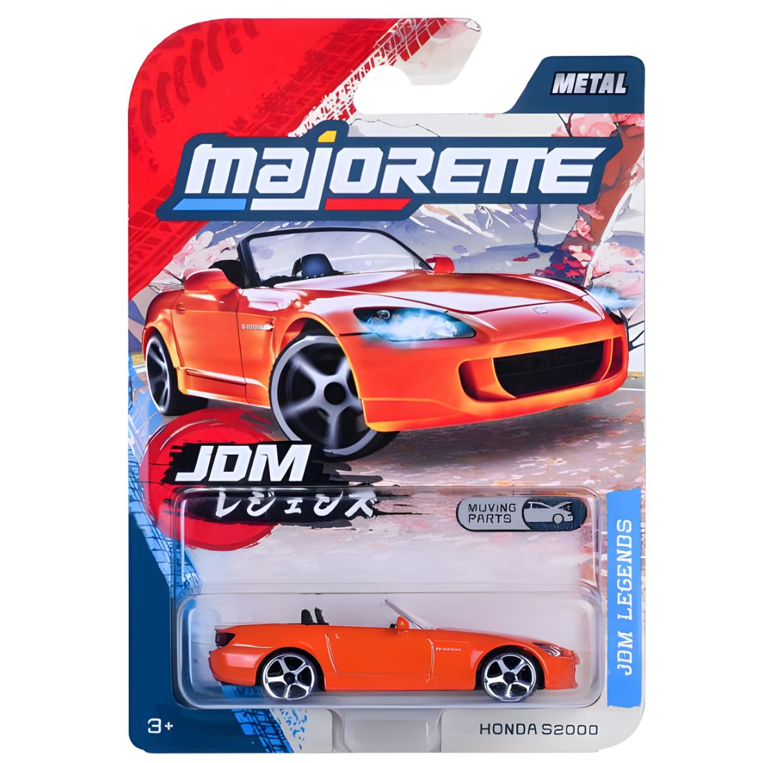 JDM Legends Premium Series - Orange Honda S 2000 1:64 Scale Die-Cast Car By Majorette -Majorette - India - www.superherotoystore.com