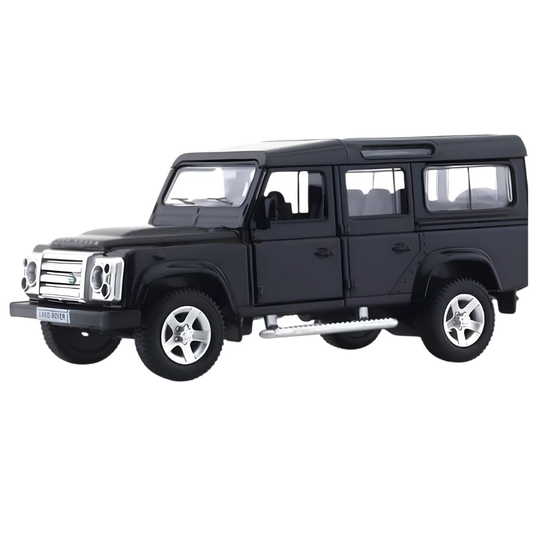 Black Land Rover Defender 1:43 Scale Die-Cast Car By RMZ -RMZ - India - www.superherotoystore.com