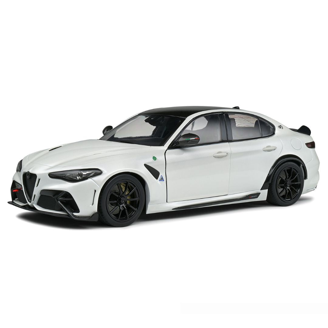 White 1:18 Scale Alfa-Romeo Giulia GTA 2022 Die-Cast Car by Solido -Solido - India - www.superherotoystore.com