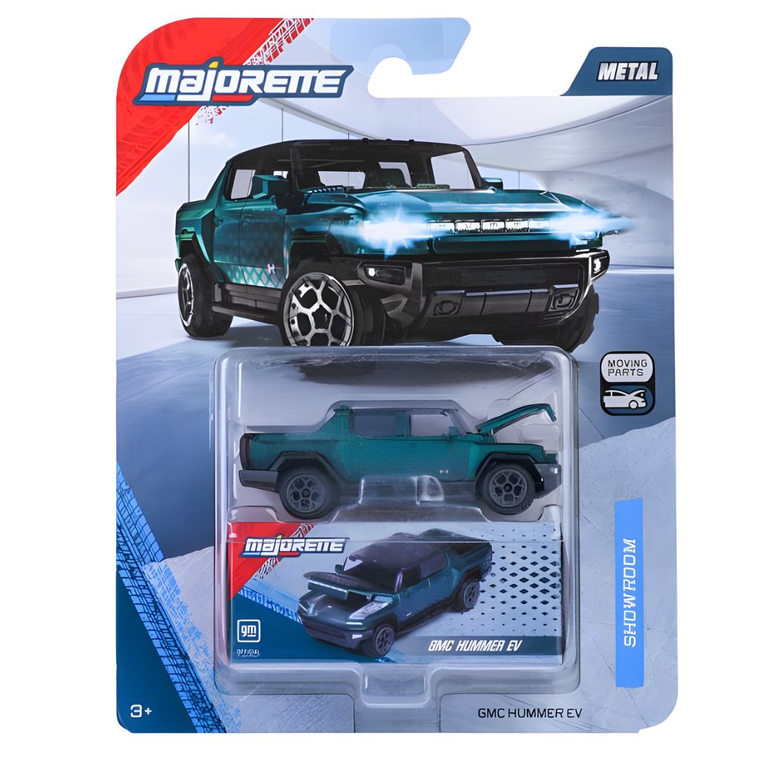 Showroom Deluxe Greeen GMC HUMMER EV 1:64 Scale Die-Cast Car By Majorette -Majorette - India - www.superherotoystore.com