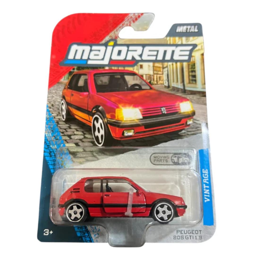 Vintage Series Red Peugeot 205 GTI 1.9 1:64 Scale Die-Cast Car By Majorette -Majorette - India - www.superherotoystore.com