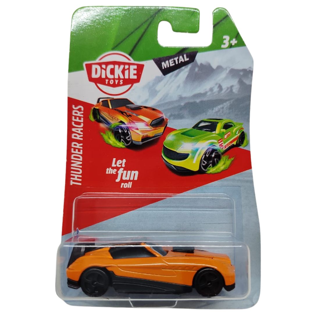 Orange - Black Thunder Racers 1:64 Scale Die-Cast Car By Dickie Toys -Dickie Toys - India - www.superherotoystore.com