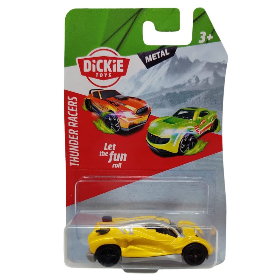 Yellow - Silver Thunder Racers 1:64 Scale Die-Cast Car By Dickie Toys -Dickie Toys - India - www.superherotoystore.com