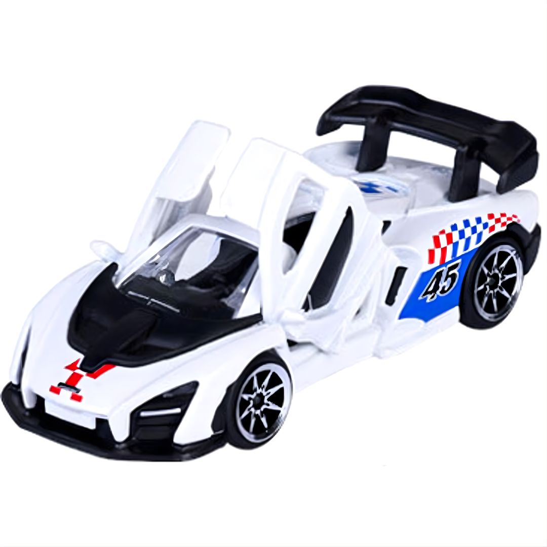 Racing Premium White Mclaren Senna Die-Cast Car By Majorette
