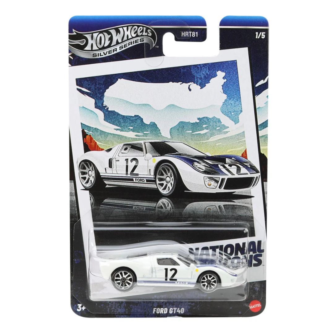 Vintage Assortment Ford Gt40 1:64 Scale Die-Cast Car By Hot Wheels