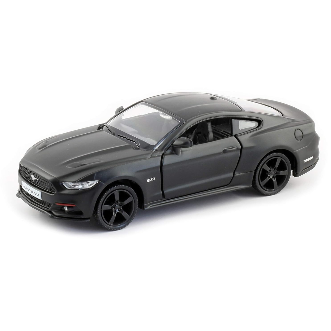Matt Black 2015 Mustang 1:43 Scale Die-Cast Car By RMZ