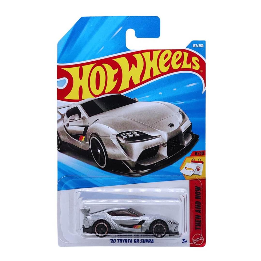Silver Then And Now 20 Toyota GR Supra (157/250) 1:64 Scale Die-Cast Car By Hot Wheels -Hot Wheels - India - www.superherotoystore.com