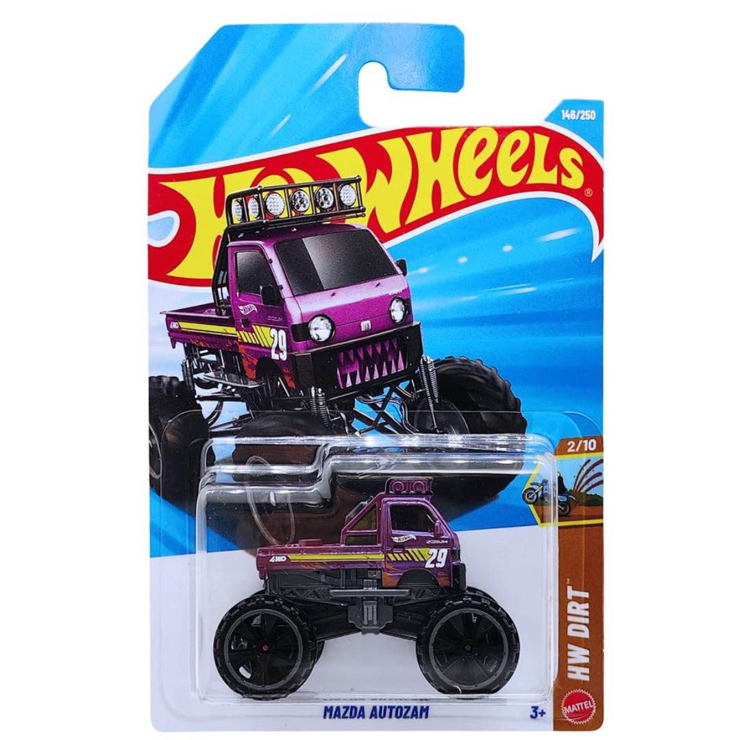 Purple HW Dirt Mazda Autozam (146/250) 1:64 Scale Die-Cast Car By Hot Wheels -Hot Wheels - India - www.superherotoystore.com