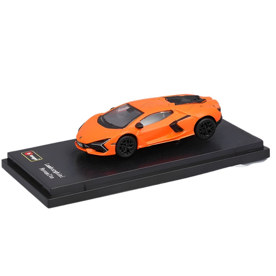Orange Lamborghini Revuelto (Hard Case) 1:64 Scale Die-Cast car By Bburago