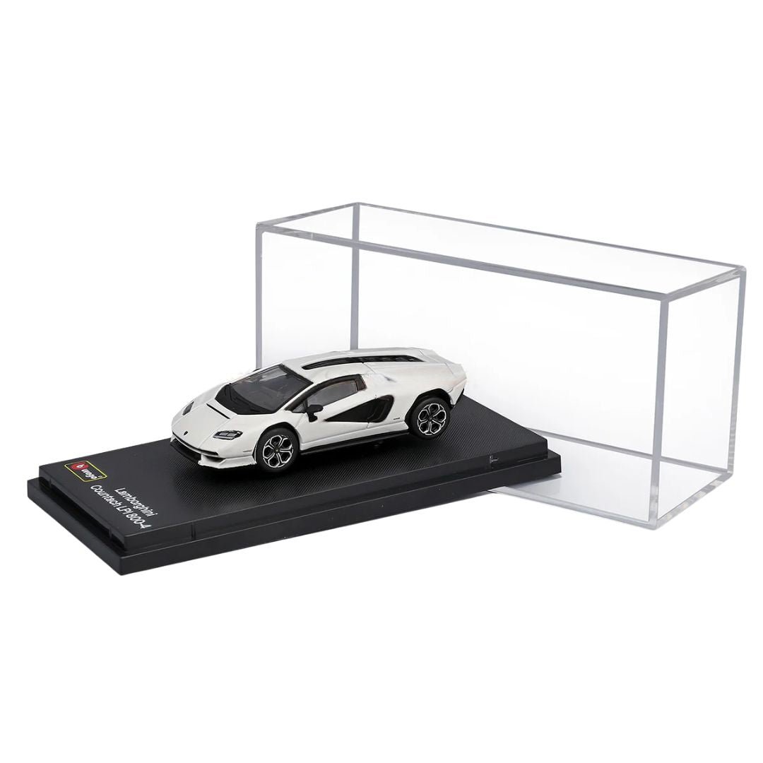 White Lamborghini Countach LPI 800-4 (Hard Case) 1:64 Scale Die-Cast car By Bburago