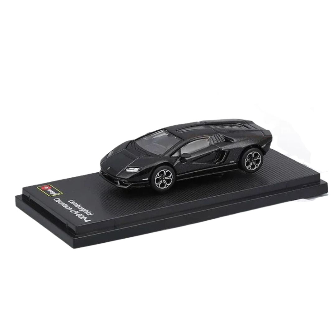 Black Lamborghini Countach LPI 800-4 (Hard Case) 1:64 Scale Die-Cast car By Bburago