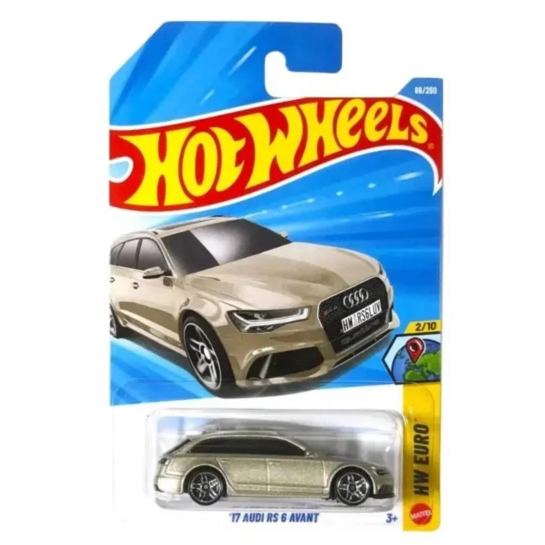 Silver HW Euro 17 Audi RS 6 Avant (66/250) 1:64 Scale Die-Cast Car By Hot Wheels -Hot Wheels - India - www.superherotoystore.com