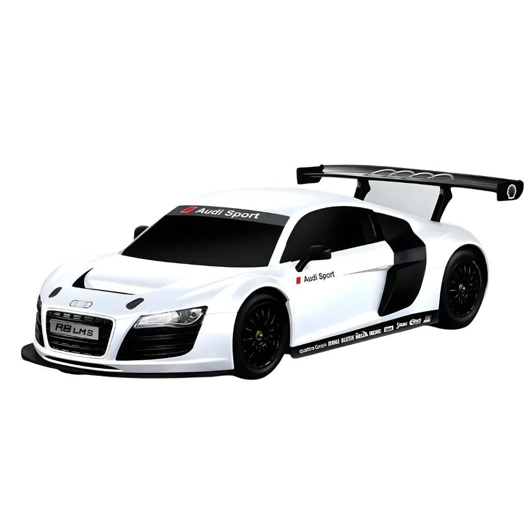 White AUDI R8  1:24 Scale Die-Cast Car By Rastar