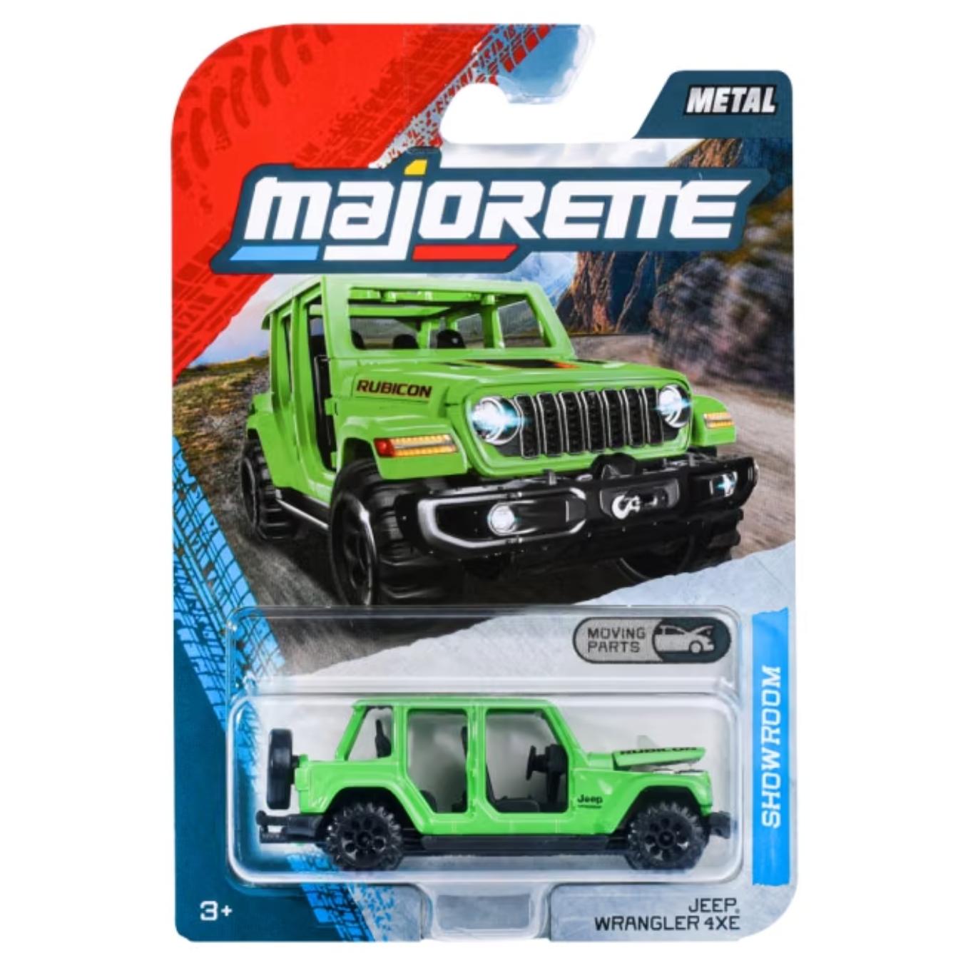 Showroom Premium Green Jeep Wrangler 4XE 1:64 Scale Die-Cast car By Majorette -Majorette - India - www.superherotoystore.com