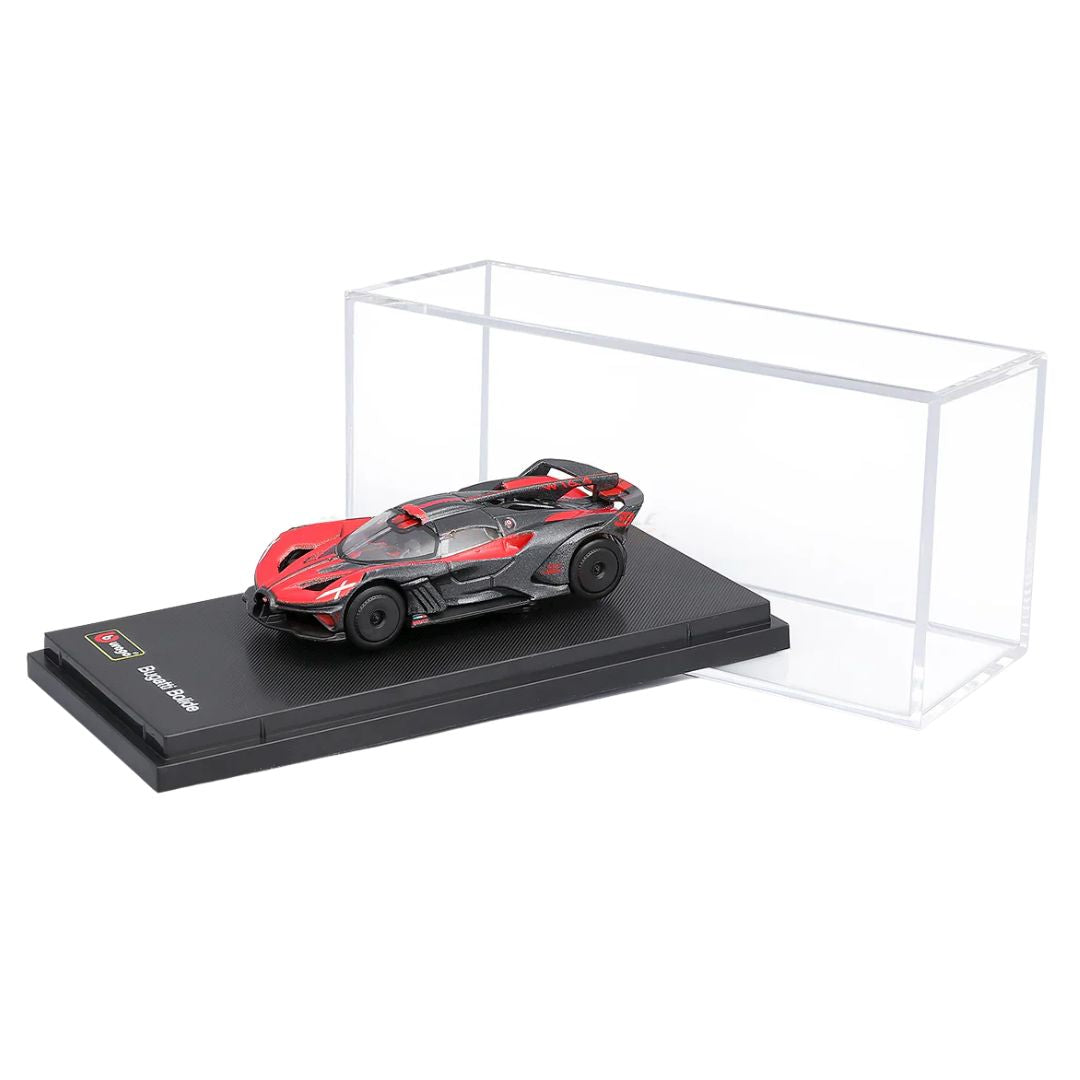 Red Bugatti Bolide (Hard Case) 1:64 Scale Die-Cast car By Bburago