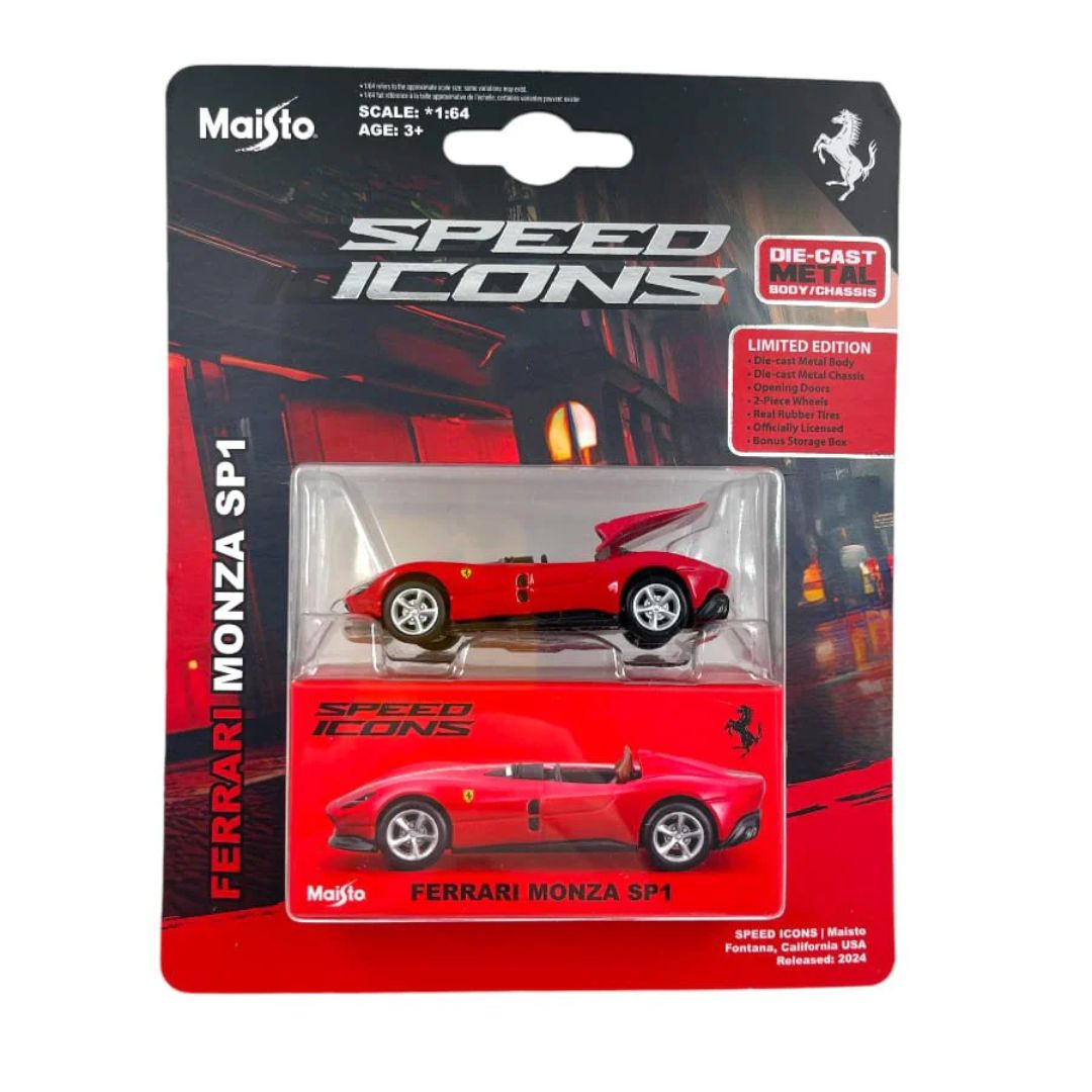 Rossa Speed Icons: Ferrari Monza SP1 1:64 Scale Die-Cast Car By Maisto -Maisto - India - www.superherotoystore.com
