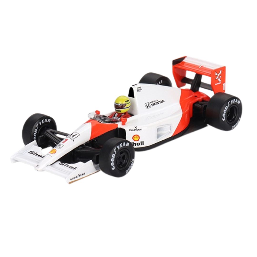 McLaren MP4/6 #1 Ayrton Senna 1991 Japanese Grand Prix 2nd Place 1:64 Scale Die-Cast Car By Mini GT -Mini GT - India - www.superherotoystore.com