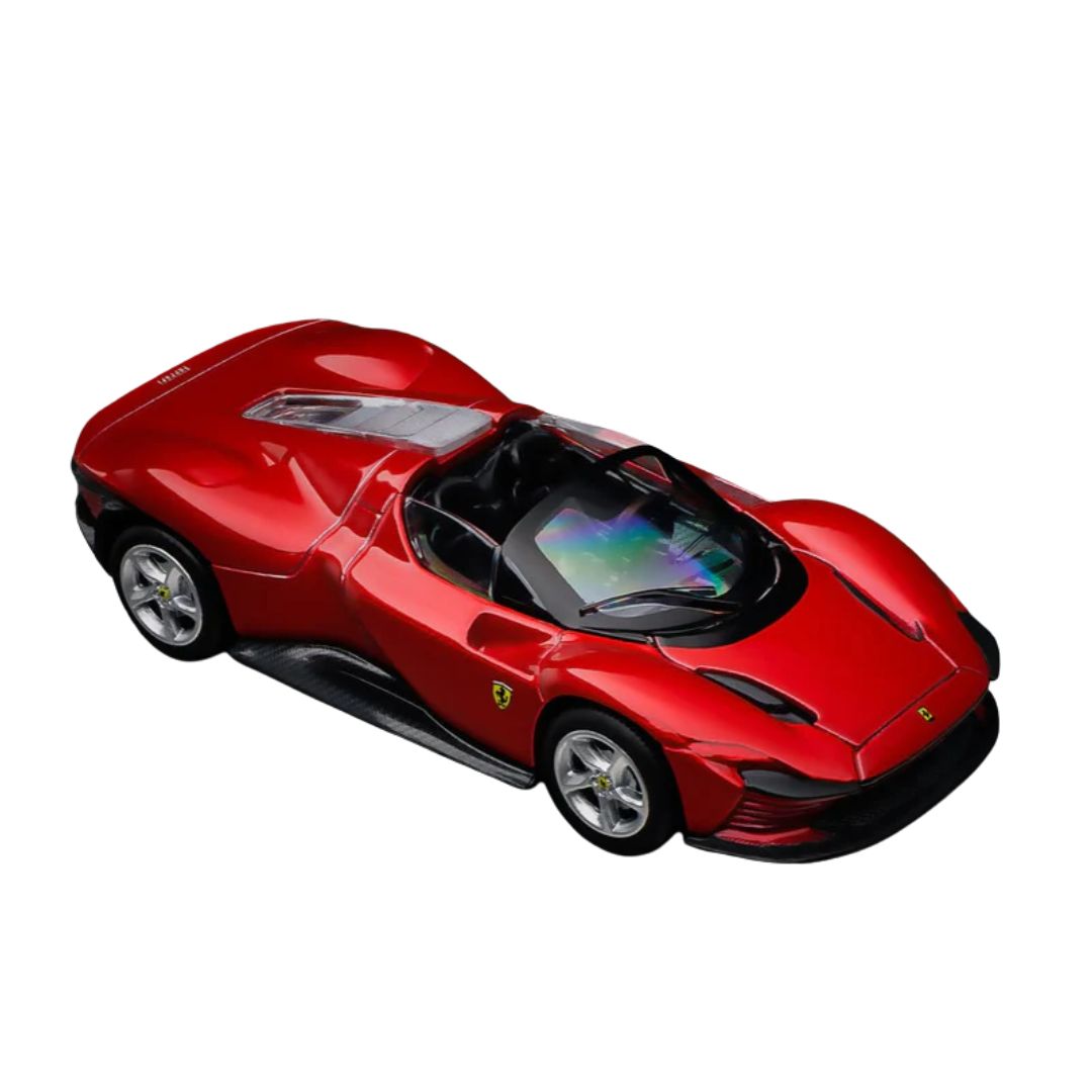 Red Race & Play Ferrari Daytona SP3 1:64 Scale Die-Cast Car By Bburago