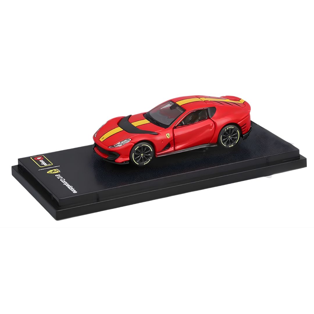 Red Ferrari 812 Competizione (Hard Case) 1:64 Scale Die-Cast car By Bburago