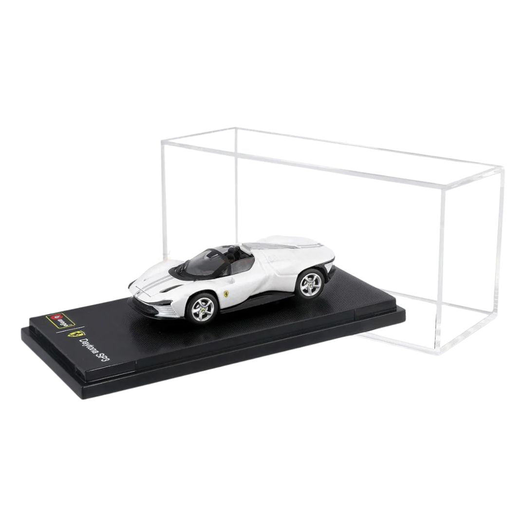 White Ferrari Daytona SP3 (Hard Case) 1:64 Scale Die-Cast car By Bburago