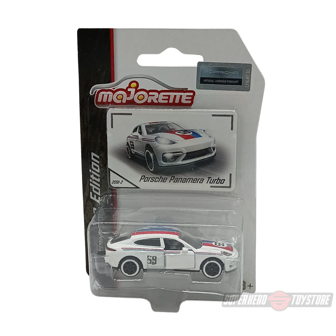 White Porsche Panamara Turbo 1:64 Scale Die-Cast Car By Majorette -Majorette - India - www.superherotoystore.com